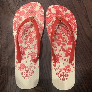 Tory Burch Red Flip Flops